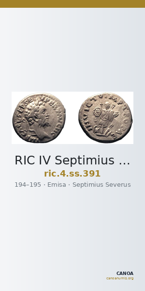 RIC IV Septimius Severus 391 — CANOA