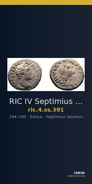 RIC IV Septimius Severus 391 — CANOA