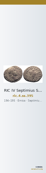 RIC IV Septimius Severus 395 — CANOA