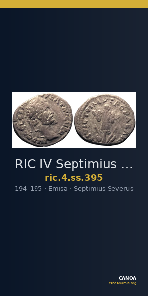 RIC IV Septimius Severus 395 — CANOA