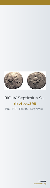RIC IV Septimius Severus 398 — CANOA