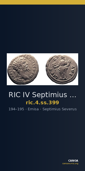RIC IV Septimius Severus 399 — CANOA