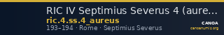 RIC IV Septimius Severus 4 (aureus) — CANOA