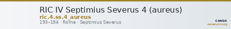RIC IV Septimius Severus 4 (aureus) — CANOA