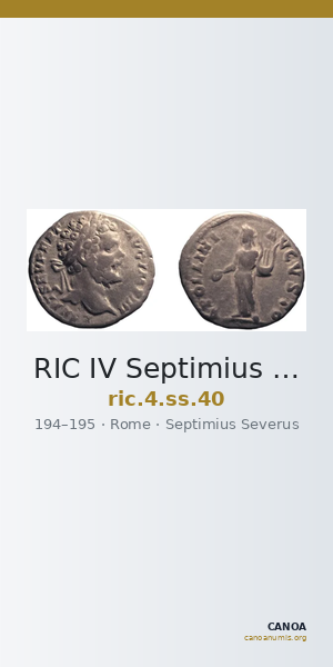 RIC IV Septimius Severus 40 — CANOA