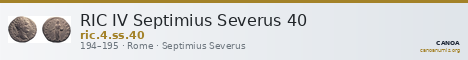 RIC IV Septimius Severus 40 — CANOA