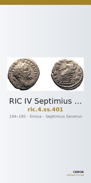 RIC IV Septimius Severus 401 — CANOA