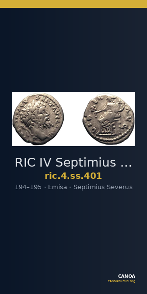 RIC IV Septimius Severus 401 — CANOA