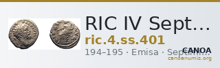 RIC IV Septimius Severus 401 — CANOA