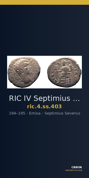 RIC IV Septimius Severus 403 — CANOA