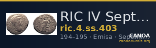 RIC IV Septimius Severus 403 — CANOA