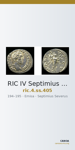 RIC IV Septimius Severus 405 — CANOA