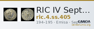 RIC IV Septimius Severus 405 — CANOA