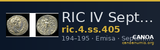 RIC IV Septimius Severus 405 — CANOA