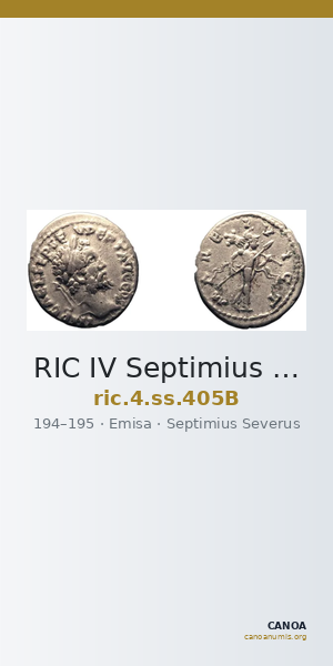RIC IV Septimius Severus 405B — CANOA