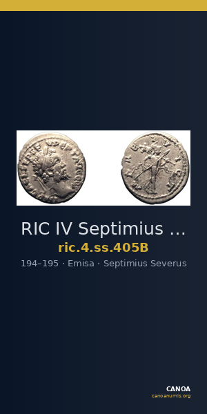 RIC IV Septimius Severus 405B — CANOA