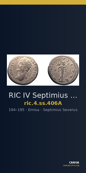 RIC IV Septimius Severus 406A — CANOA
