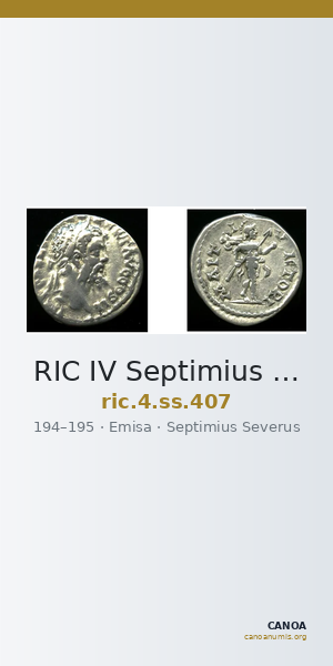 RIC IV Septimius Severus 407 — CANOA