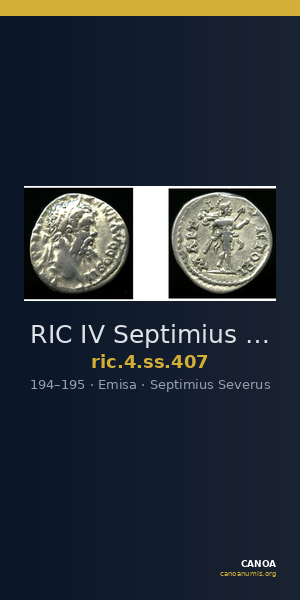 RIC IV Septimius Severus 407 — CANOA