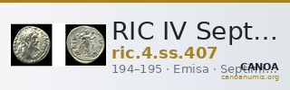RIC IV Septimius Severus 407 — CANOA