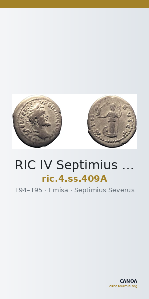 RIC IV Septimius Severus 409A — CANOA