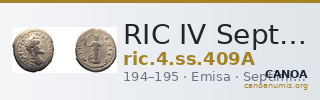 RIC IV Septimius Severus 409A — CANOA