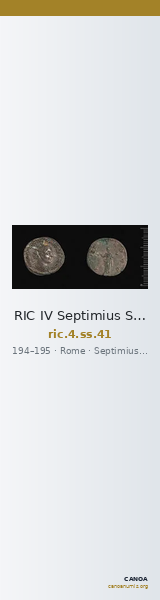 RIC IV Septimius Severus 41 — CANOA