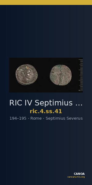 RIC IV Septimius Severus 41 — CANOA
