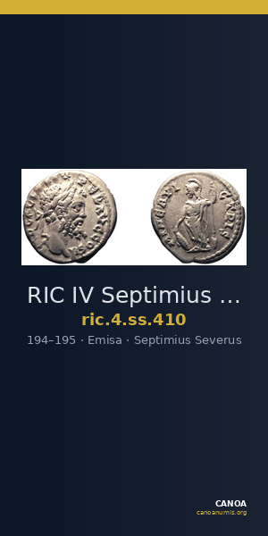 RIC IV Septimius Severus 410 — CANOA