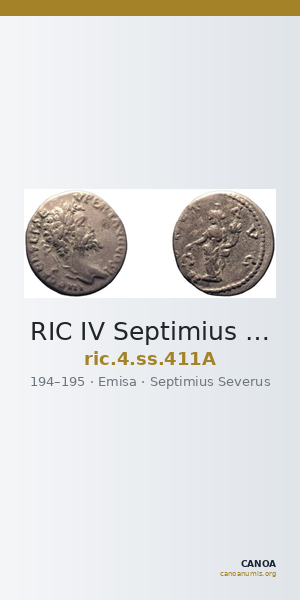 RIC IV Septimius Severus 411A — CANOA