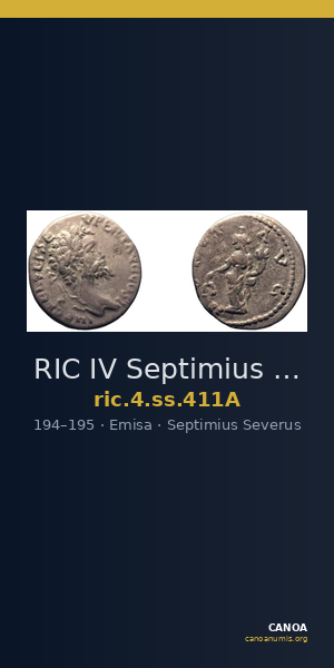 RIC IV Septimius Severus 411A — CANOA