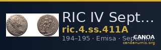 RIC IV Septimius Severus 411A — CANOA