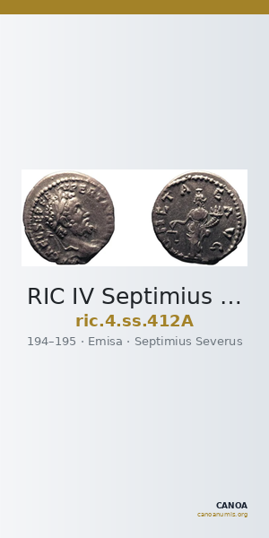 RIC IV Septimius Severus 412A — CANOA