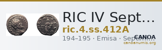 RIC IV Septimius Severus 412A — CANOA