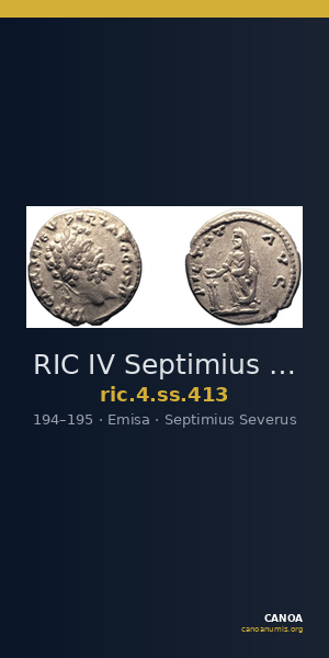 RIC IV Septimius Severus 413 — CANOA