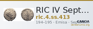 RIC IV Septimius Severus 413 — CANOA