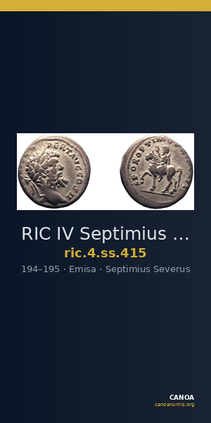 RIC IV Septimius Severus 415 — CANOA