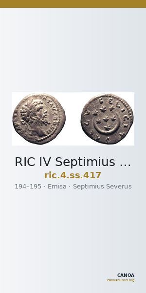 RIC IV Septimius Severus 417 — CANOA
