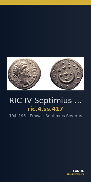 RIC IV Septimius Severus 417 — CANOA