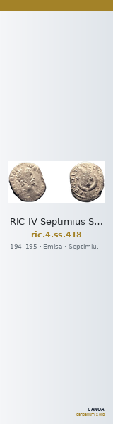 RIC IV Septimius Severus 418 — CANOA