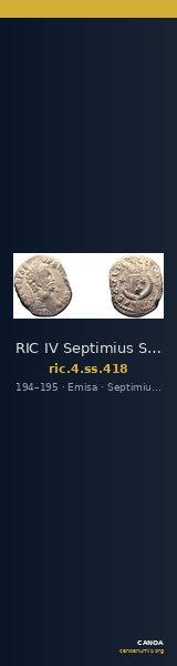 RIC IV Septimius Severus 418 — CANOA