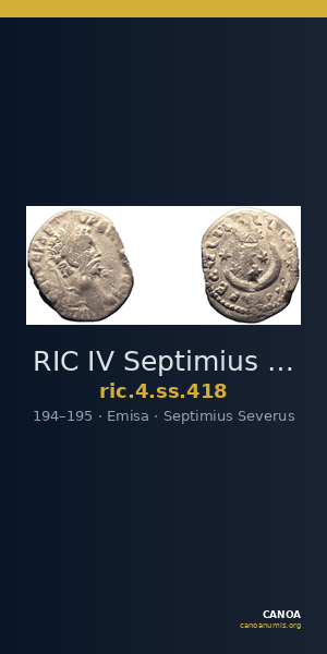 RIC IV Septimius Severus 418 — CANOA