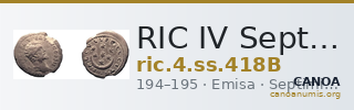 RIC IV Septimius Severus 418B — CANOA