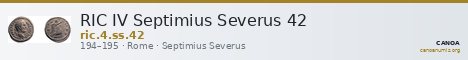 RIC IV Septimius Severus 42 — CANOA