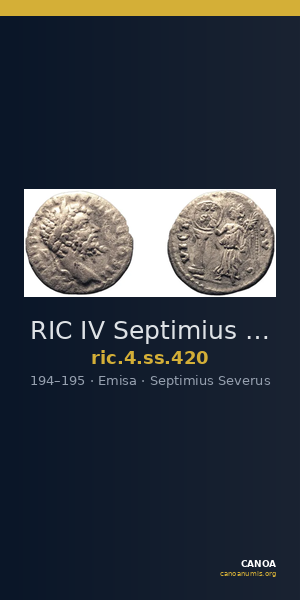RIC IV Septimius Severus 420 — CANOA