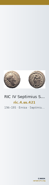 RIC IV Septimius Severus 421 — CANOA