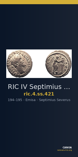 RIC IV Septimius Severus 421 — CANOA