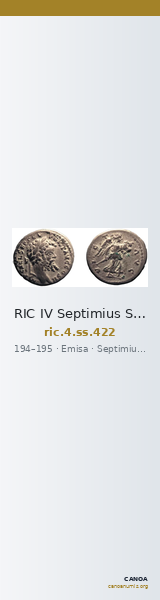 RIC IV Septimius Severus 422 — CANOA