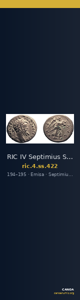 RIC IV Septimius Severus 422 — CANOA