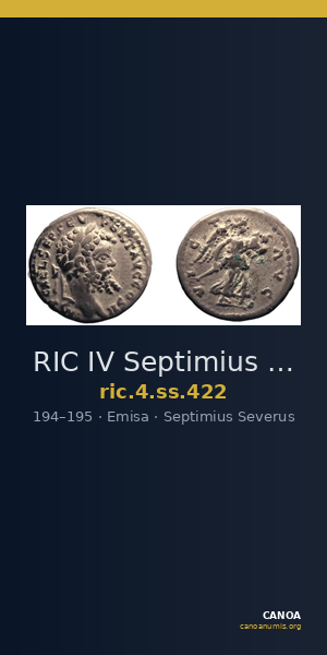 RIC IV Septimius Severus 422 — CANOA